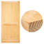 Porte intérieure à dalle pleine 80 po, porte à dalle en pin brut, porte en bois massif Aadirath -97647401