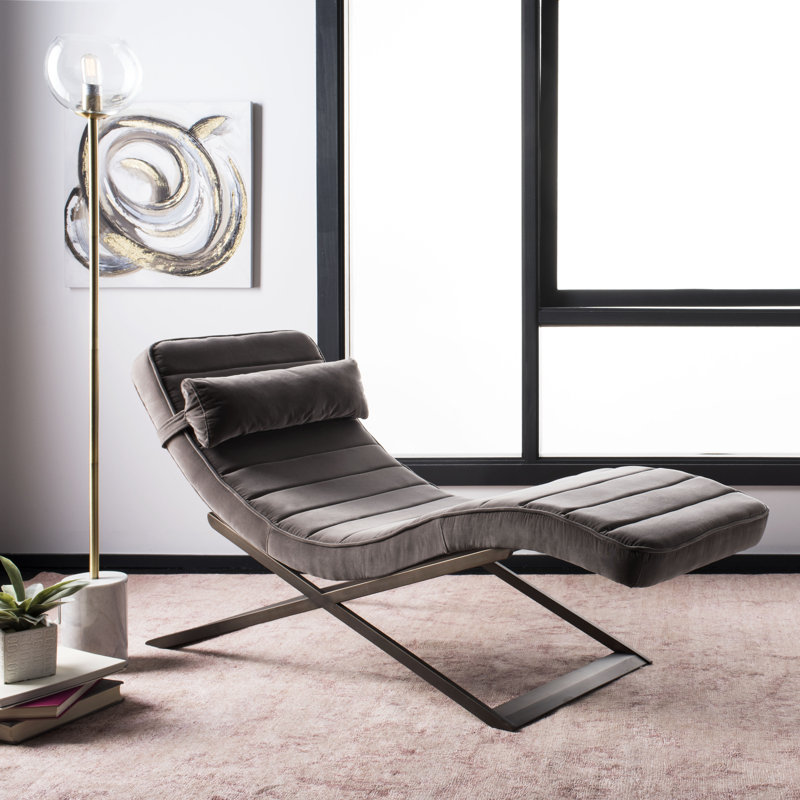 Velours chaise longue Bisantz