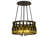 Jacody 6 - Light Dimmable Wagon Wheel Chandelier