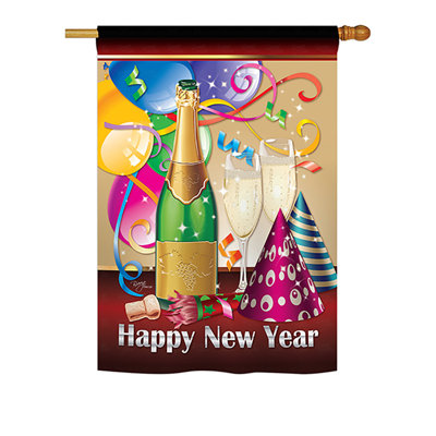 Thorben Double Sided Polyester New Year's