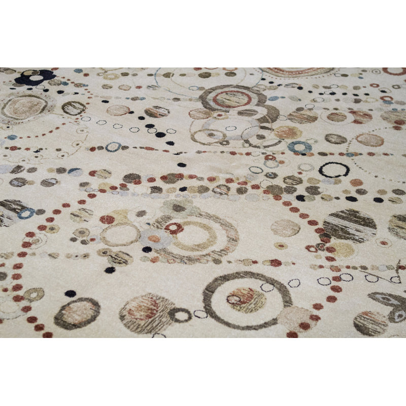 Brookhaven Abstract Area Rug in Ivory