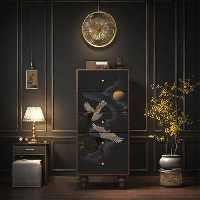 Solid Wood Five Drawer Cabinet