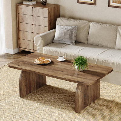 Table basse rustique rectangulaire, table de salon, table basse ferme