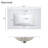 29.9'' Single Bathroom Vanity with Ceramic Top-1509418074