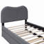 Lit plateforme tapissier avec pieds de support en bois et lit gigogne simple-679142247-679142246