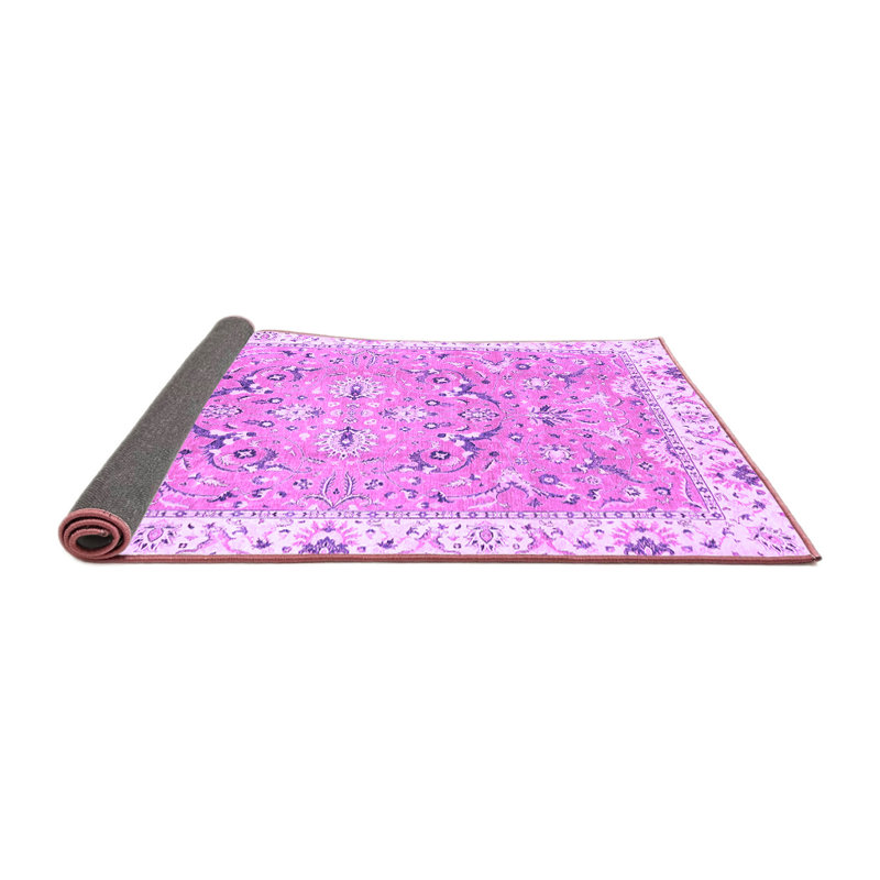 Tapis oriental en laine / polyester tissé à la machine Bangerter, Rond 7 pi