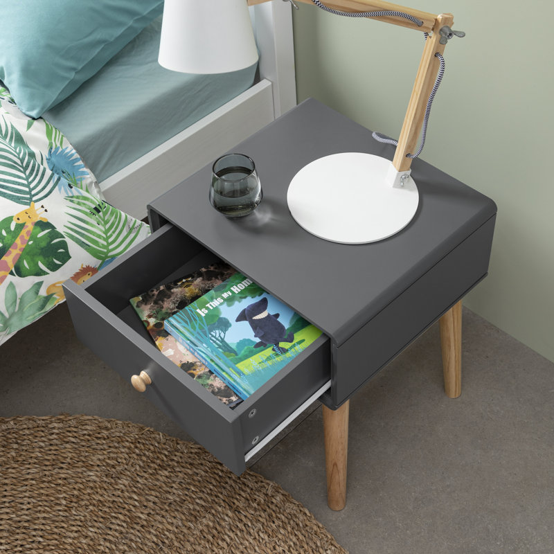 Parsai 40 cm W Bedside Table