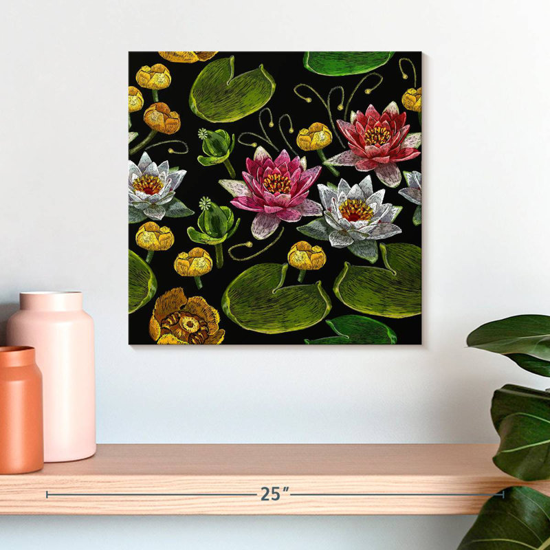 Broderie Harnek Lotus Garden, H 16 po x l 16 po