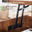 Table basse de rangement à plateau relevable de 48 po avec porte de grange coulissante et tablette réglable-717541543
