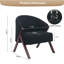 Chaise d'appoint Mid-Century moderne et confortable avec cadre en bois-1345440679