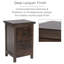 Alsace 2 Drawer Bedside petite Table
