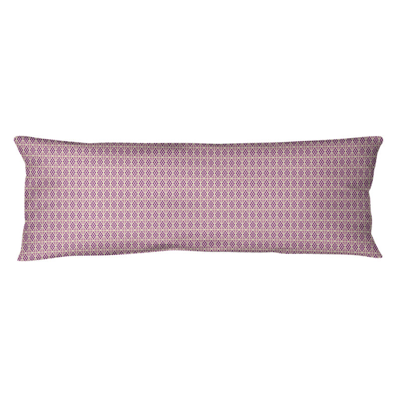 Coussin lombaire Katelyn Elizabeth, Mauve, Bourre en polyester, Molleton moelleux