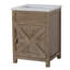 Barn Door Vanity 24 " Wide In Neutral Brown