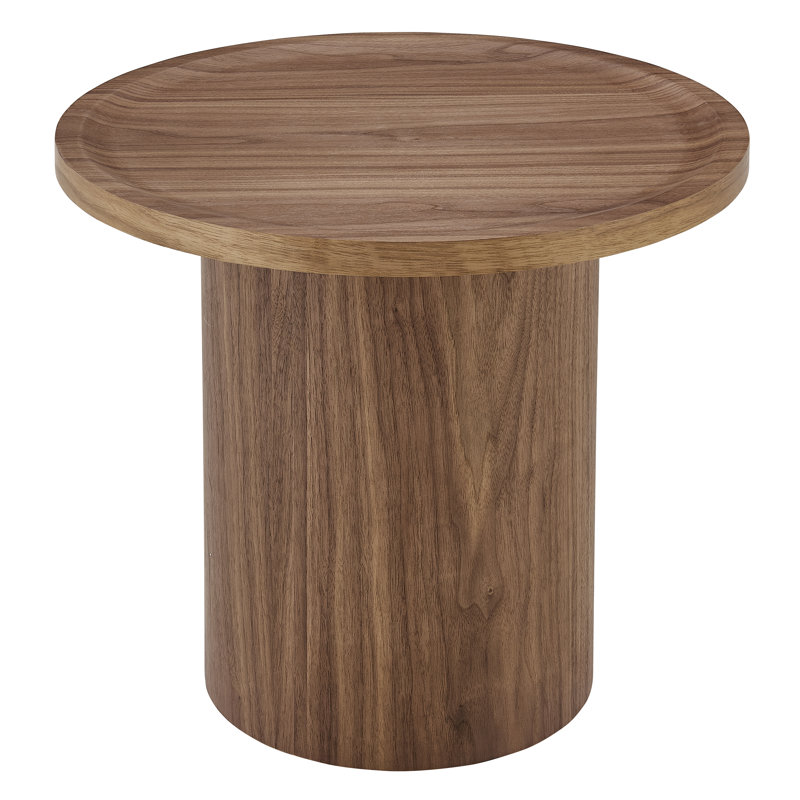 Boden 24" Round Side Table In Walnut