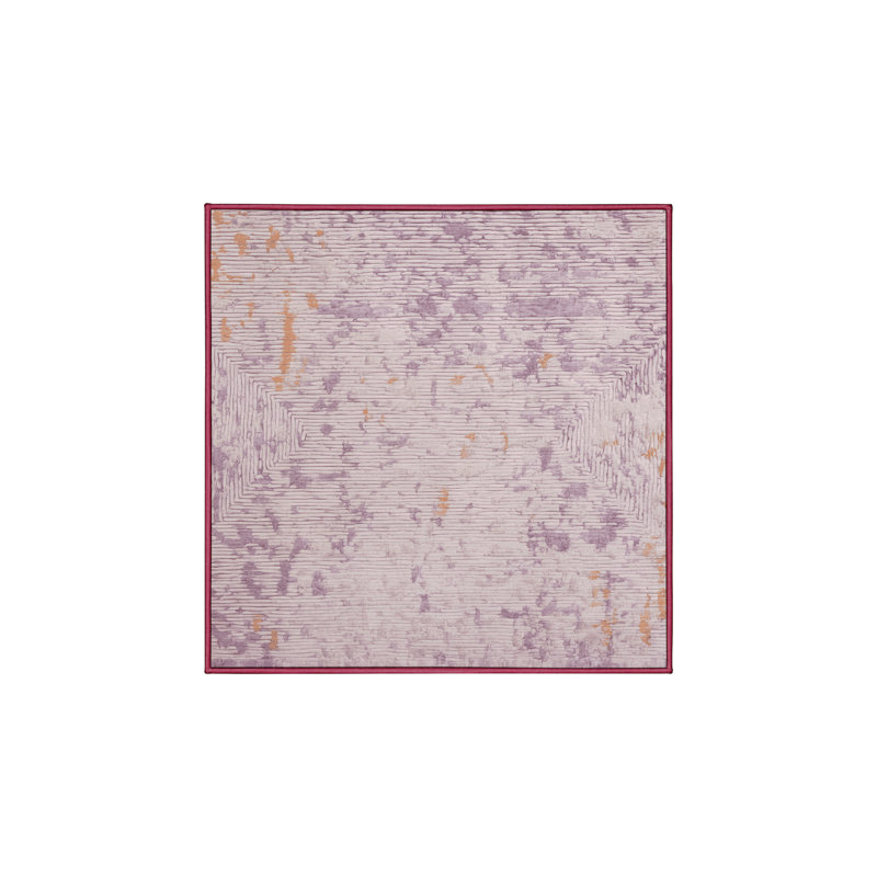 Tapis beige lavable à la machine, Carré 5 pi
