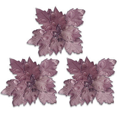 Piquet à poinsettia de 25 cm