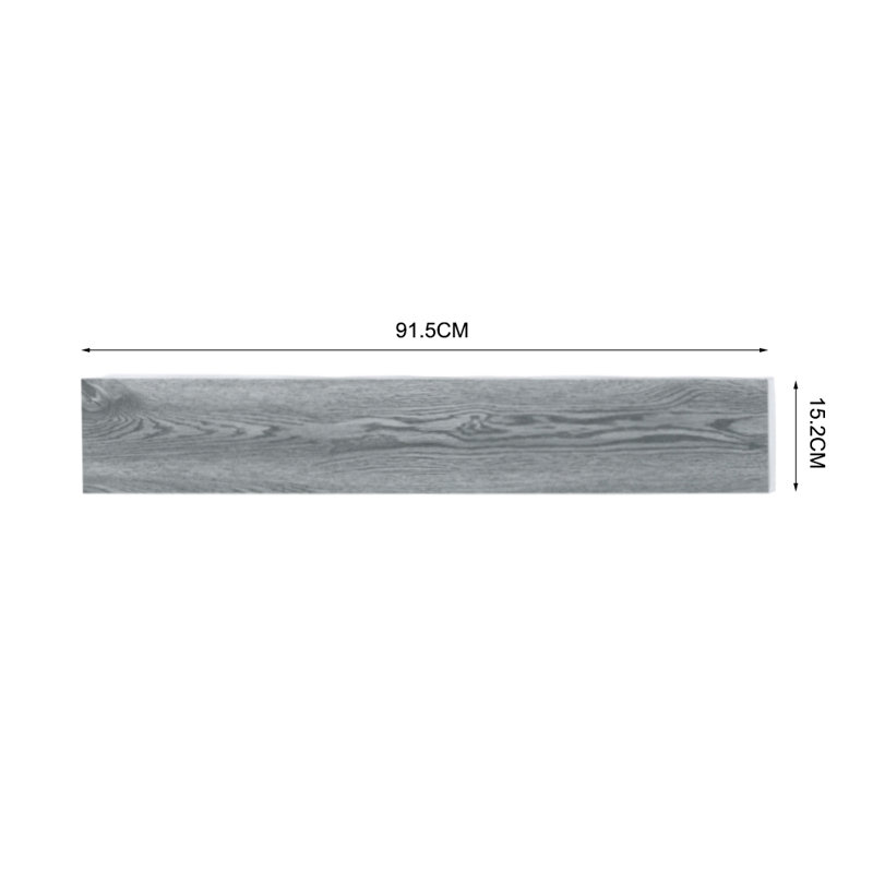 15.2 x 91.5cm PVC Singular Tile, Grey