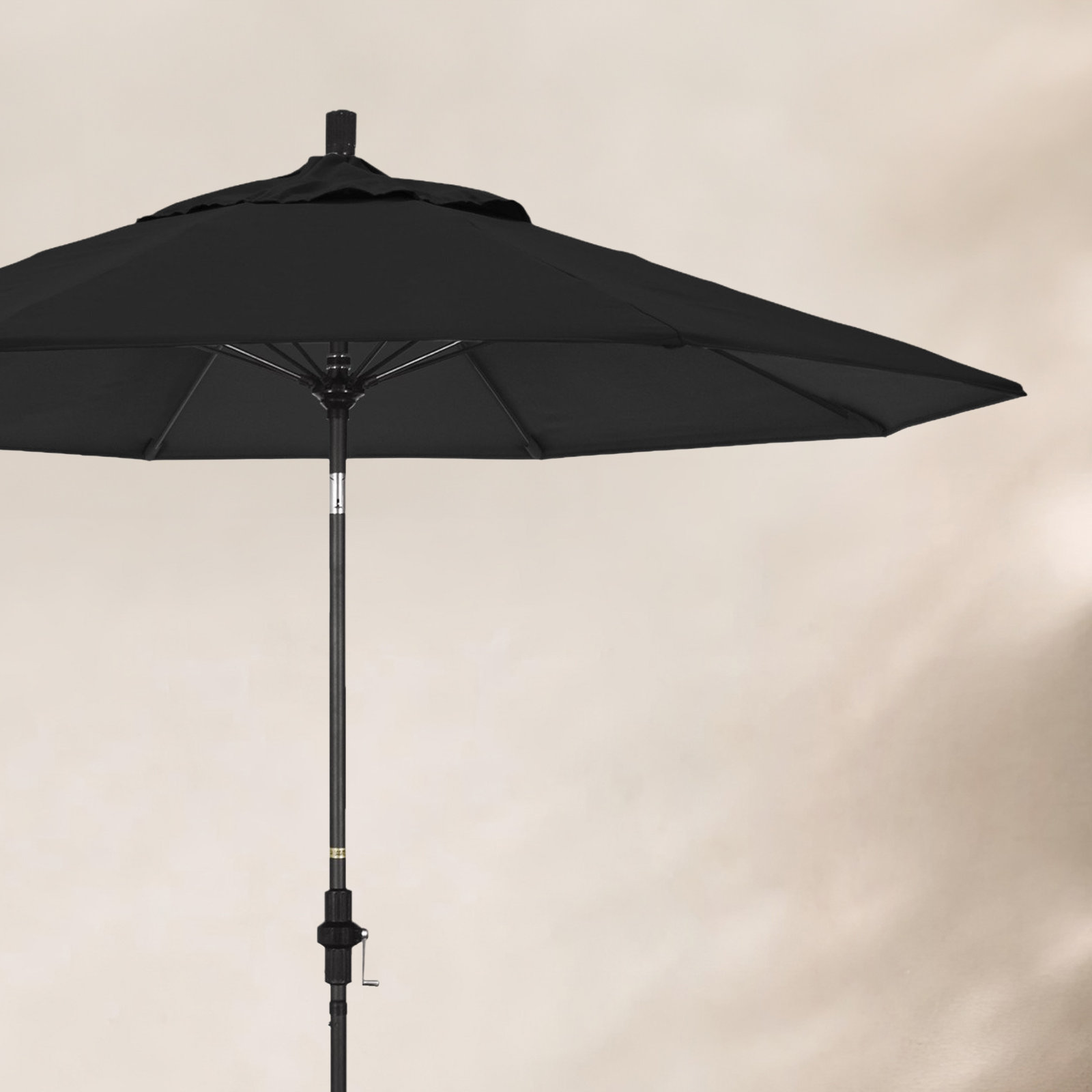 Roverta 9' Sunbrella® Market Umbrella, Canvas Hot Pink Sunbrella® Canvas, Brown