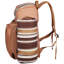 Beach Picnic Backpack Bag for 4 Person with Cooler Compartment Brown