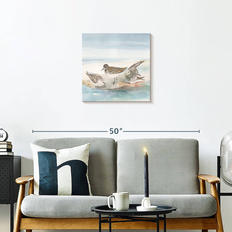 Crowle Beachside Birds II, H 20 po x l 20 po