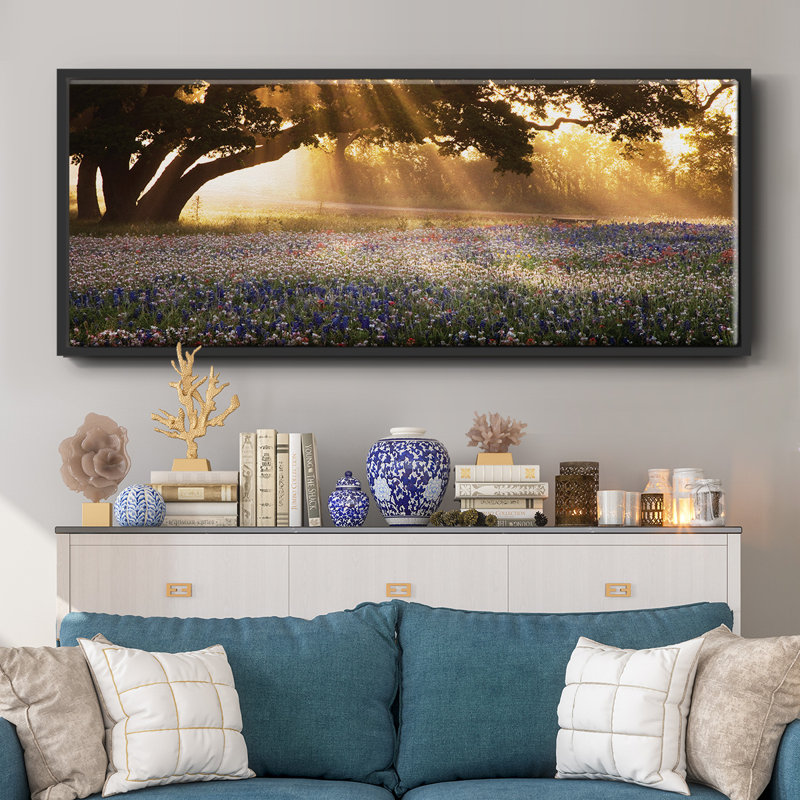 Morning Meadow - toile encadrée, H 24 po x l 60 po