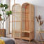 Armoire simple en bois massif de rotin
