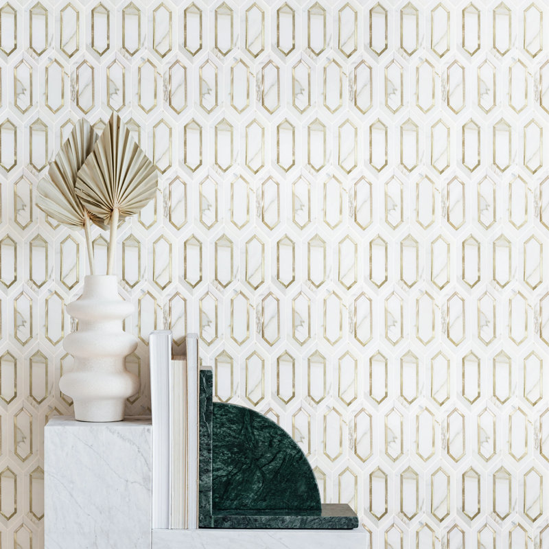 Carrelage mural Calacatta Gold Hexagon