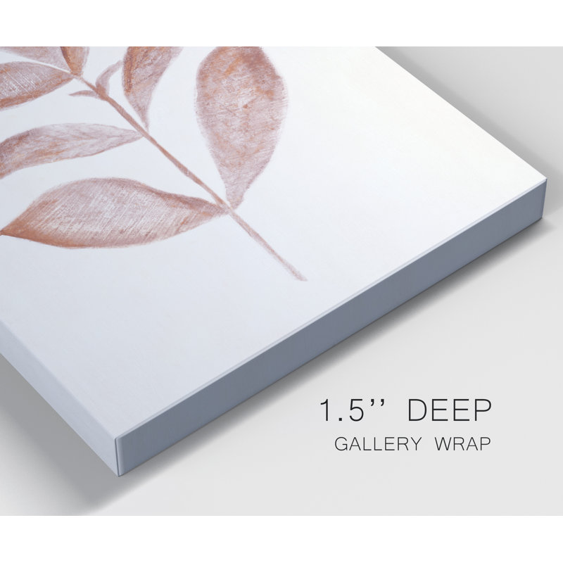 Red Leaf III - impression sur toile tendue, H 48 po x l 32 po