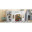Lit mezzanine simple avec fenêtre, blanc - Comprend un escalier de rangement pour une utilisation pratique et un cadre solide-1426766036