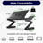 Uncaged Ergonomics WorkEZ Cool Laptop Stand and Lap Desk - Adjustable Laptop Table with Cooling Fans - Black-107292485
