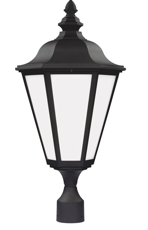 Brentwood Frosted Lantern Head, Black, No