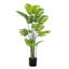 57 po plante artificielle Monstera Deliciosa avec pot en plastique noir 57 po