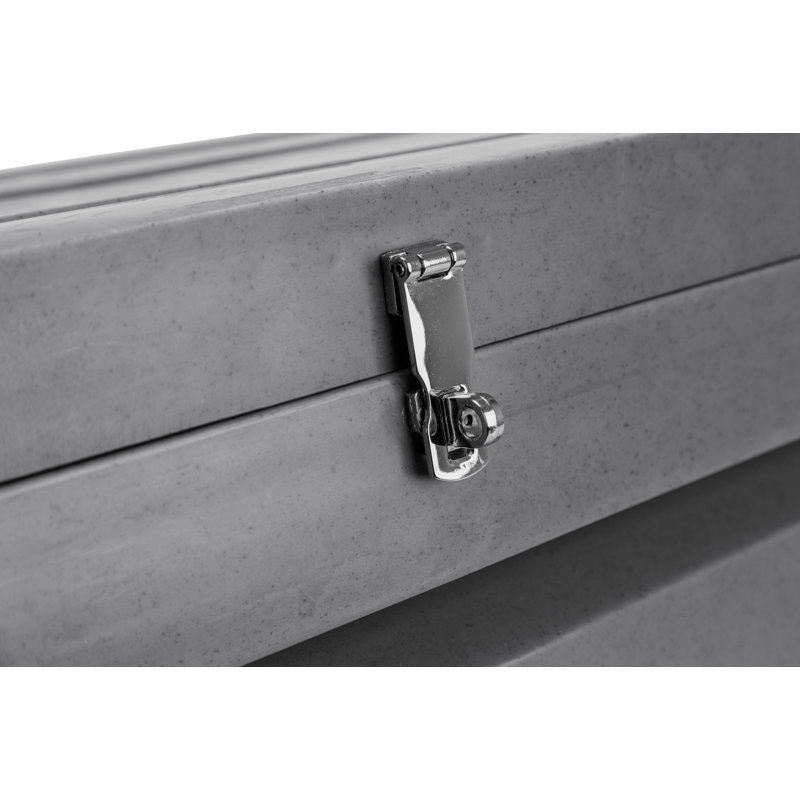 Latitude Run® Tack Trunk Storage Box with Accessory Trays, Gray