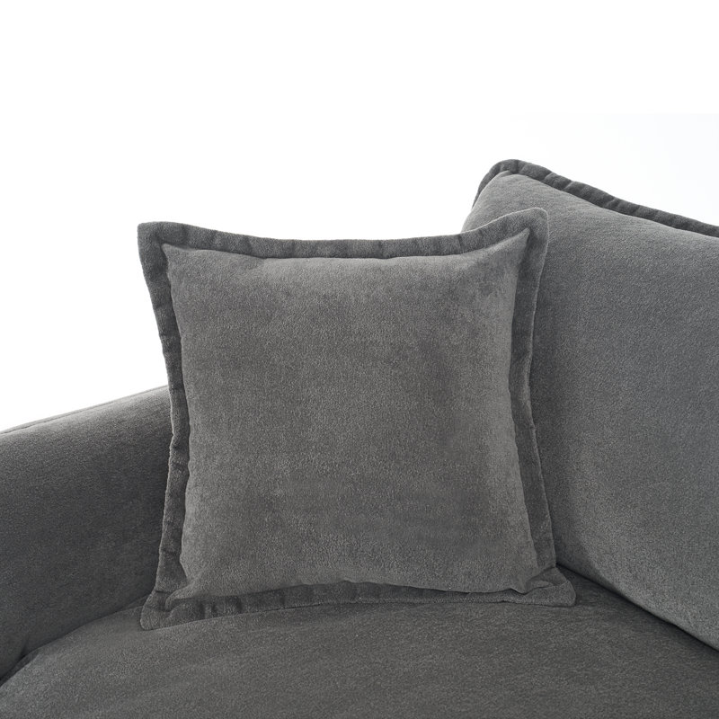 Canapé modulaire Elara, Gris chenille, 33.46" H x 75.59" W x 33.86" D
