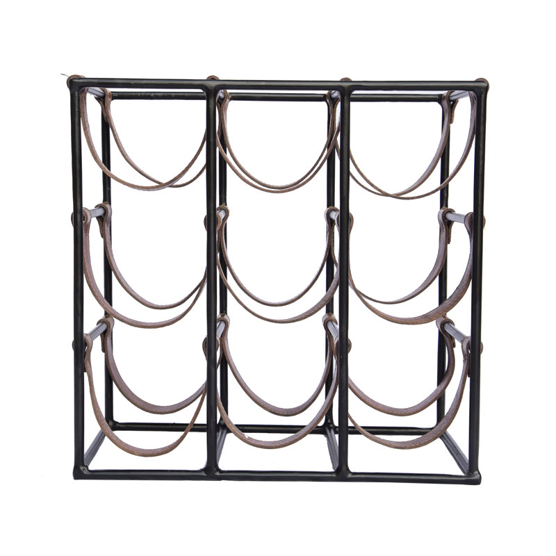 Manders Floor Wine Bottle Rack in Brown