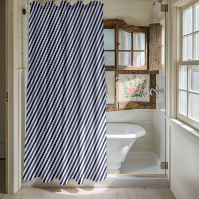 Imperial Blue - 1 Piece Standard Shower Curtain