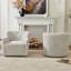 Fauteuil d'appoint pivotant en chenille de 32,5 po de large Fae-88624912