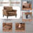 40" Faux Leather Upholstered Single Sofa Accent Chair With Nailhead Trim-700046585