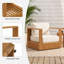 Fauteuil d'extérieur en bois de teck 2 pièces avec coussins-1486443483
