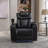 270° Swivel PU Leather Power Recliner - Home Theater, Tray Table, Phone Holder, USB, Storage-342994188