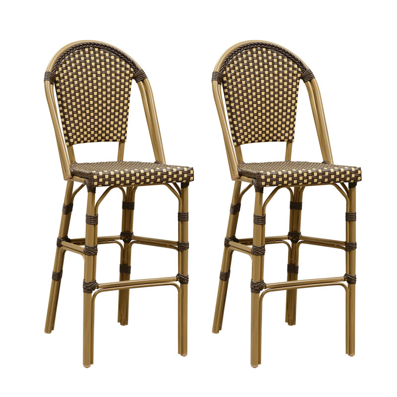 Tabouret de bar 30 po Varda, Brun / bambou