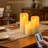 3-Pack Multi-functional Remote Flameless Candles (S/M/L)–Lively Realistic Flicker, Adjustable Timer & Brightness