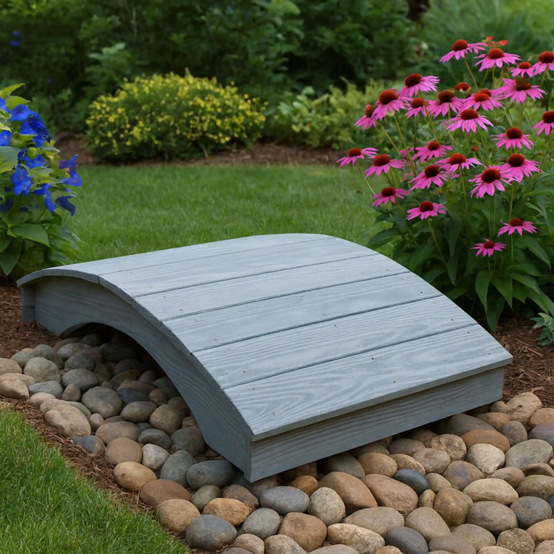 Pont de jardin en planche de pin traité sous pression Keystone Amish Co., 3 pi x 4 pi, brut, 3 pi x 12 pi, Teinture cèdre