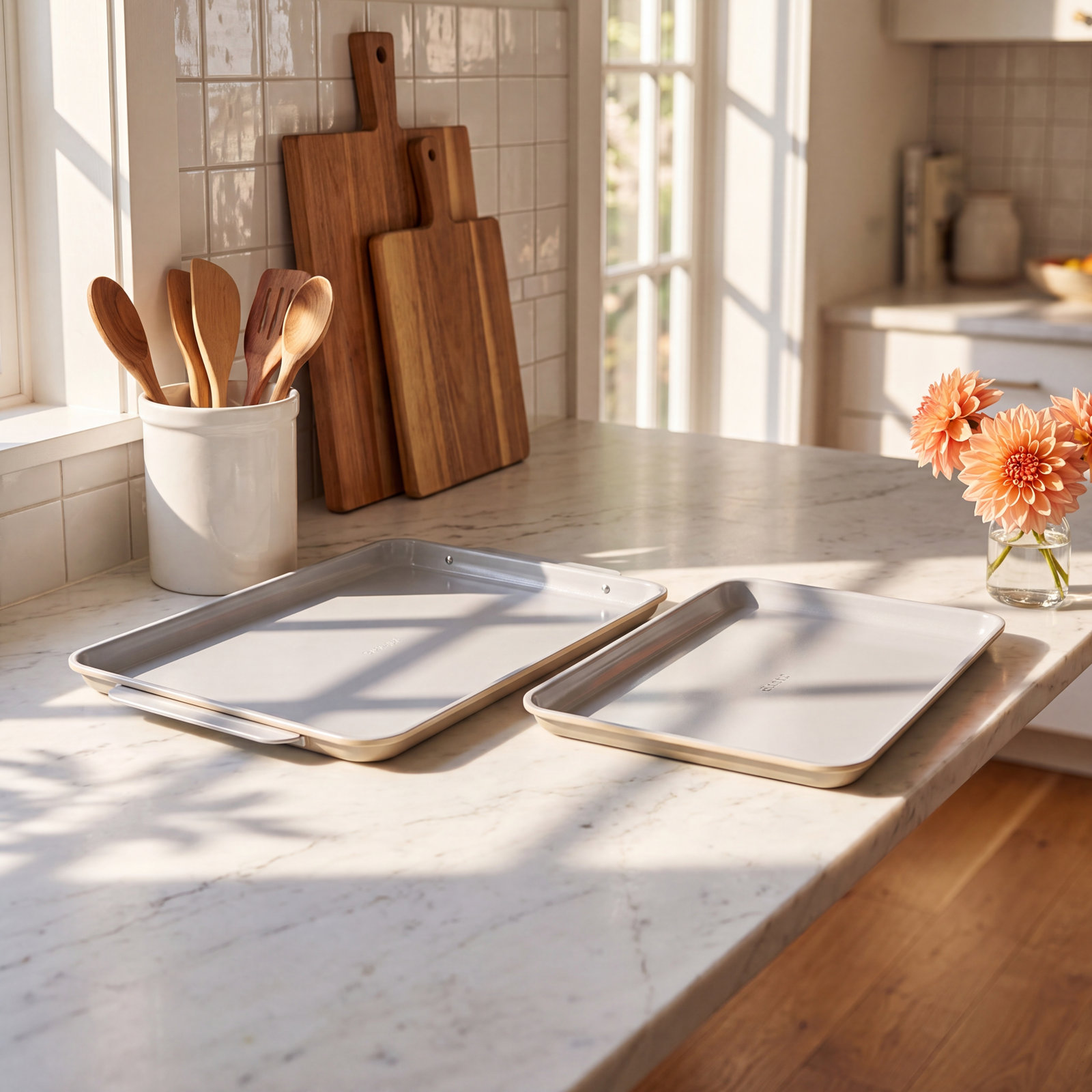 Caraway 2-Piece Nonstick Baking Sheet Set, Cream
