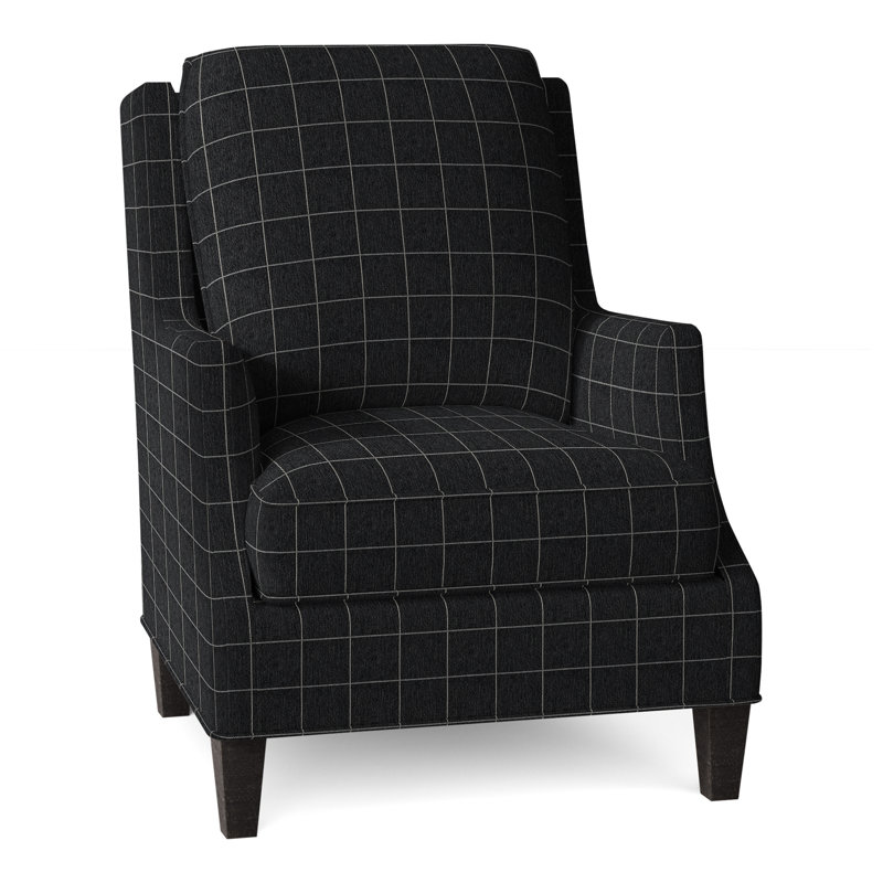 Fauteuil l 31,5 po Savannah, Gris anthracite, Perigold Youngman ébène