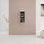 Armoire de salle de bain 12 po, portes à fermeture en douceur, fixation flottante, blanc