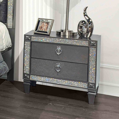 Table de chevet, gris