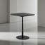 Panneau de fibres à densité moyenne avec pieds en métal, carré, situé dans l'espace de vie et le salon, table basse, bureau d'ordinateur, noir, P 15,74 po x H 23,77 po