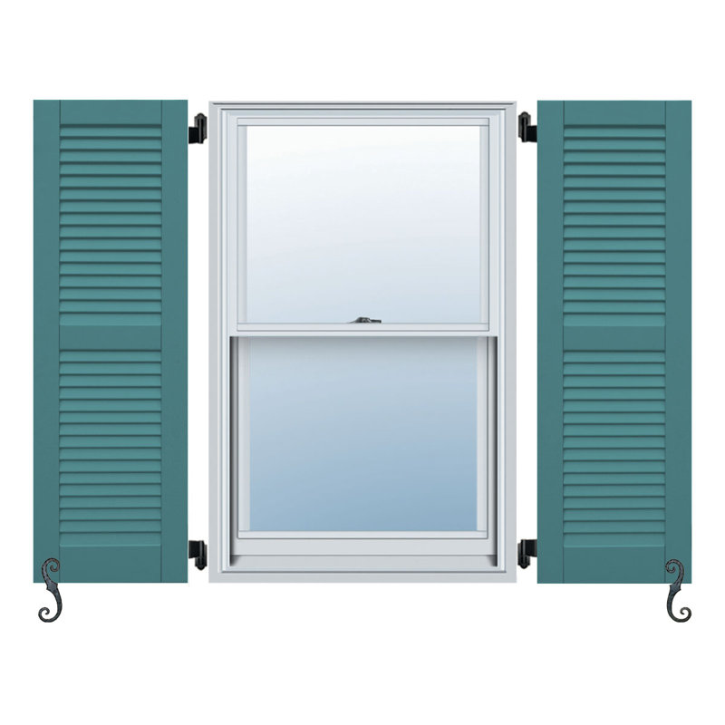 Porte-à-faux à persiennes centrale classique Atlantic Classic, Bleu tempête, 18 po, 38 po