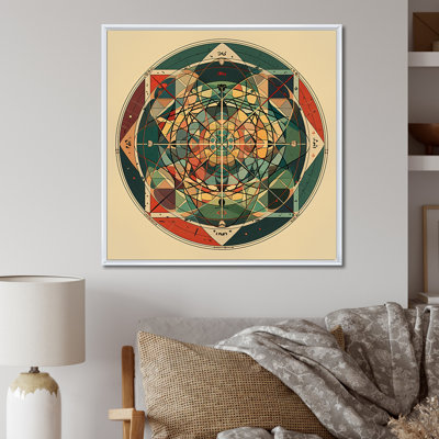 Sacrée mystère rétro Alchimie mandala I sur toile